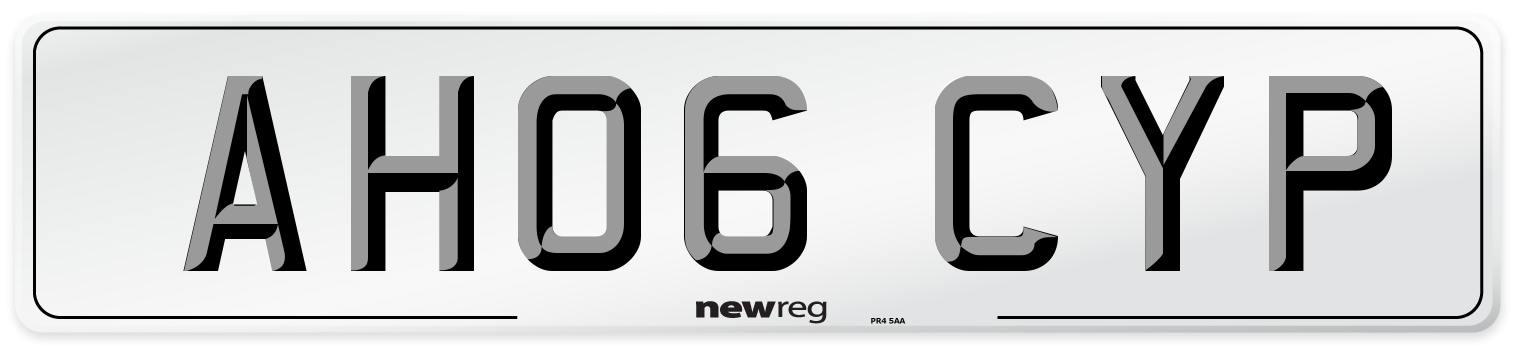 AH06 CYP Number Plate from New Reg